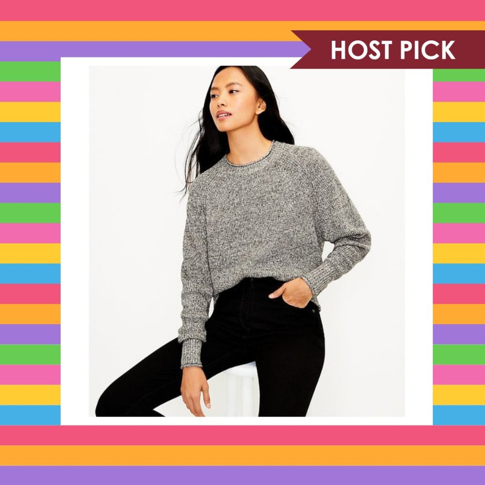 Loft Stitchy Dolman Sweater (S) - NWT